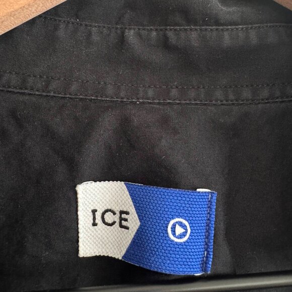 Ice Play Black Cotton Button-Up Shirt – Back Logo, Made in Italy - Picture 5 of 6